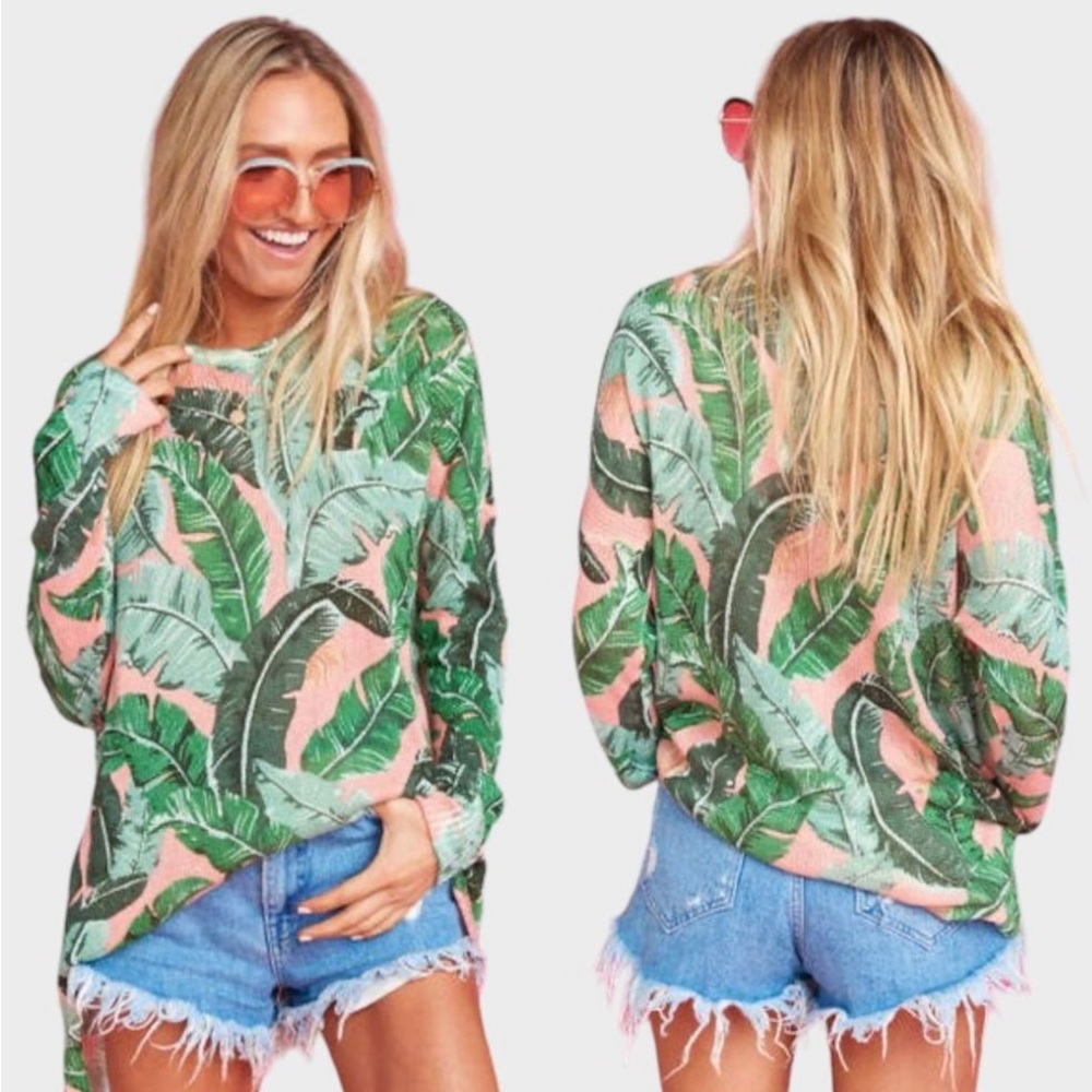 Show Me Your Mumu x Barbie Beverly Barbie Bonfire Sweater Top Large SMYM